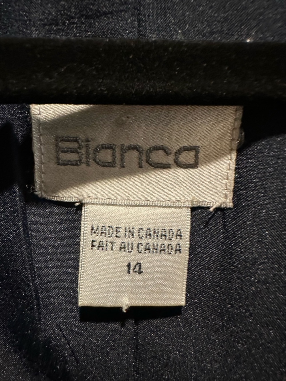 Bianca - Navy Checked Lightweight Button-Front Jacket - Picture 3 of 5